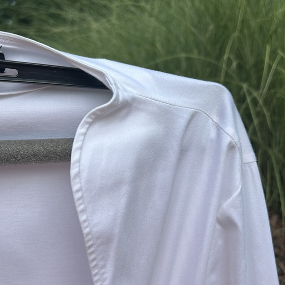 Elegant Carlisle White Wrap Blouse, 14 - Picture 8 of 8